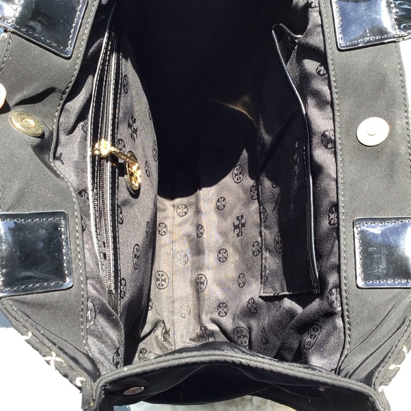 Tory Burch Ella Diamond Print Tote - Picture 13 of 16